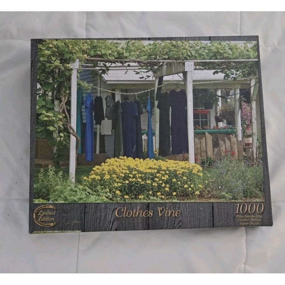 Amish Country 1000 Piece Puzzle, CLOTHES VINE,‎  Doyle Yoder Limited Edition
